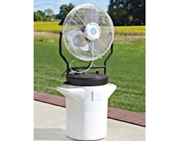 Misting Fans: Keep your guest cool with misting fan rental