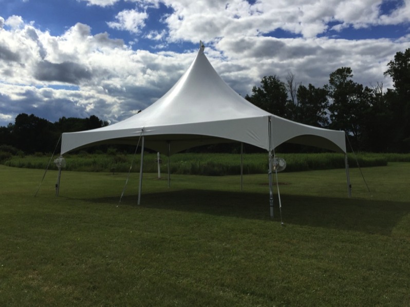 Single Tent in Yard